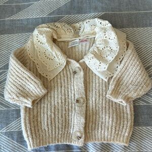 Zara Removable Collar Cardigan